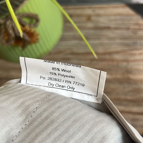 Pronto Uomo Wool Professional Dress Pants Slacks Size 40 Short Dark Gray - Picture 6 of 6